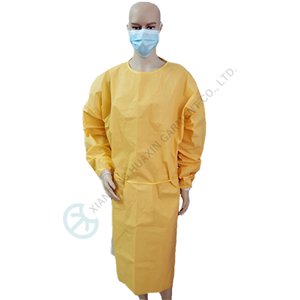 CE EN14126 chemical resistant gowns transparent tape seam Type3B CE EN14126 gown