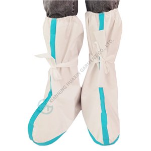 TypePB 4B taped seam disposable nonwoven boots with antislip sole Non woven boots