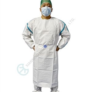 Type 6B Chemical Resistant gown with Taped Seams EN 13034 Certified Taped Seams