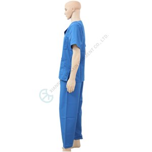 Blue Pajama suits blue scrubs suit hospital use scrubs suit
