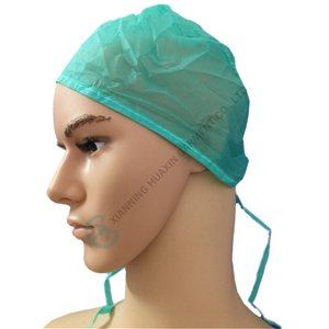 Doctor Cap, Hospital Cap With Ties Or Elastics disposable cap with ties