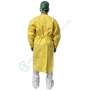 Disposable Isolation Gown EN 14126 Certified Protective Against Infectious Agents Infectious Disease Protection