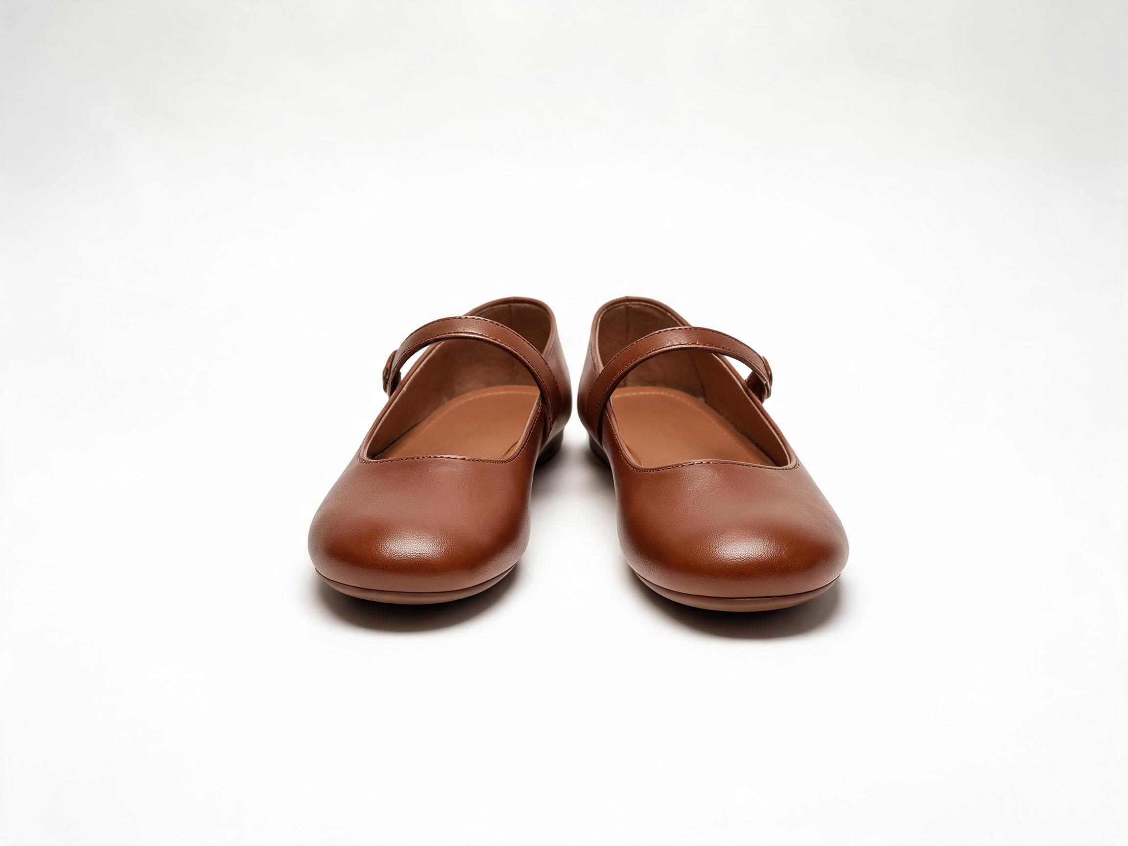 Brown Mary Jane Flats flats