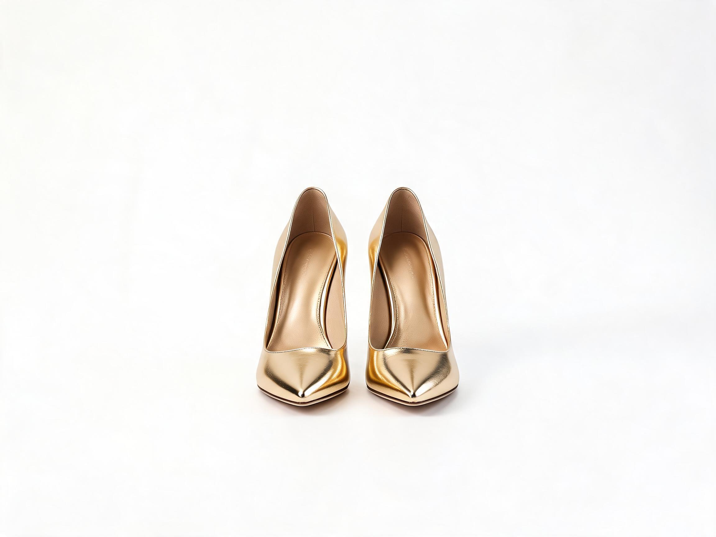 Gold Metallic Evening Heels heels