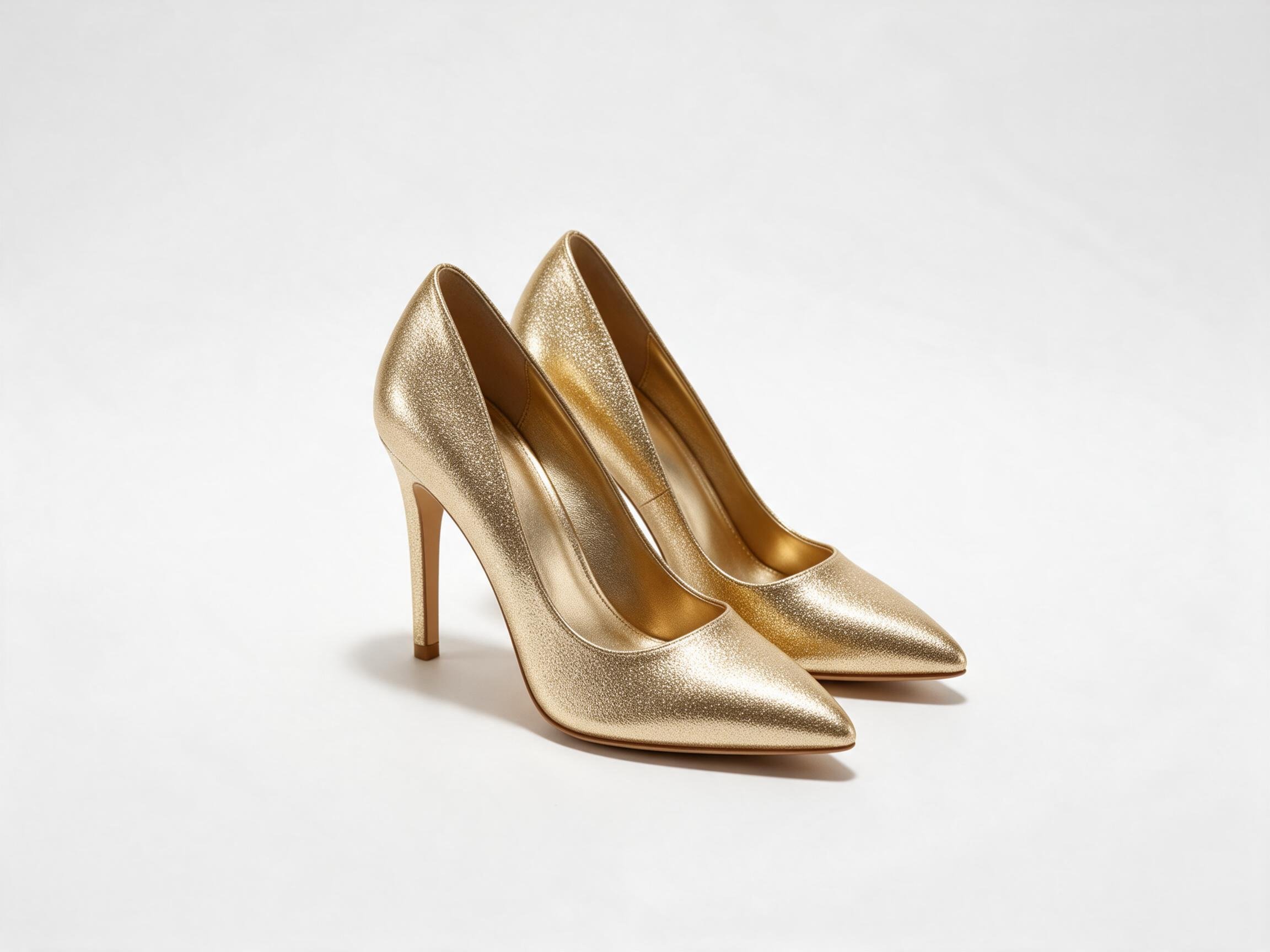 Gold Metallic Evening Heels heels