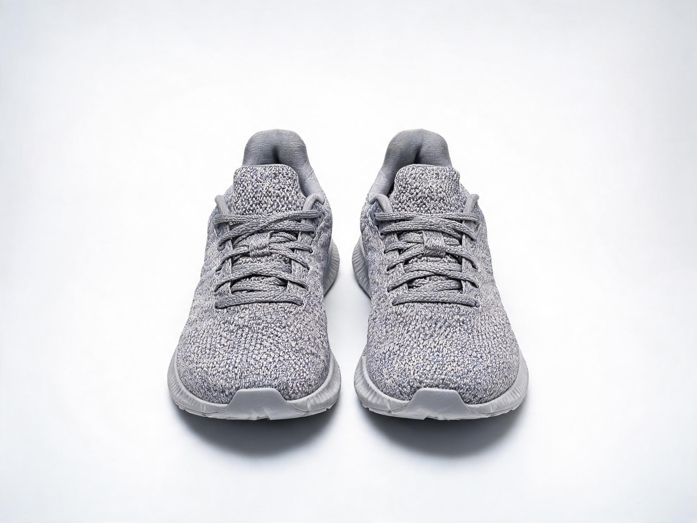 Grey Knit Running Sneakers sneakers