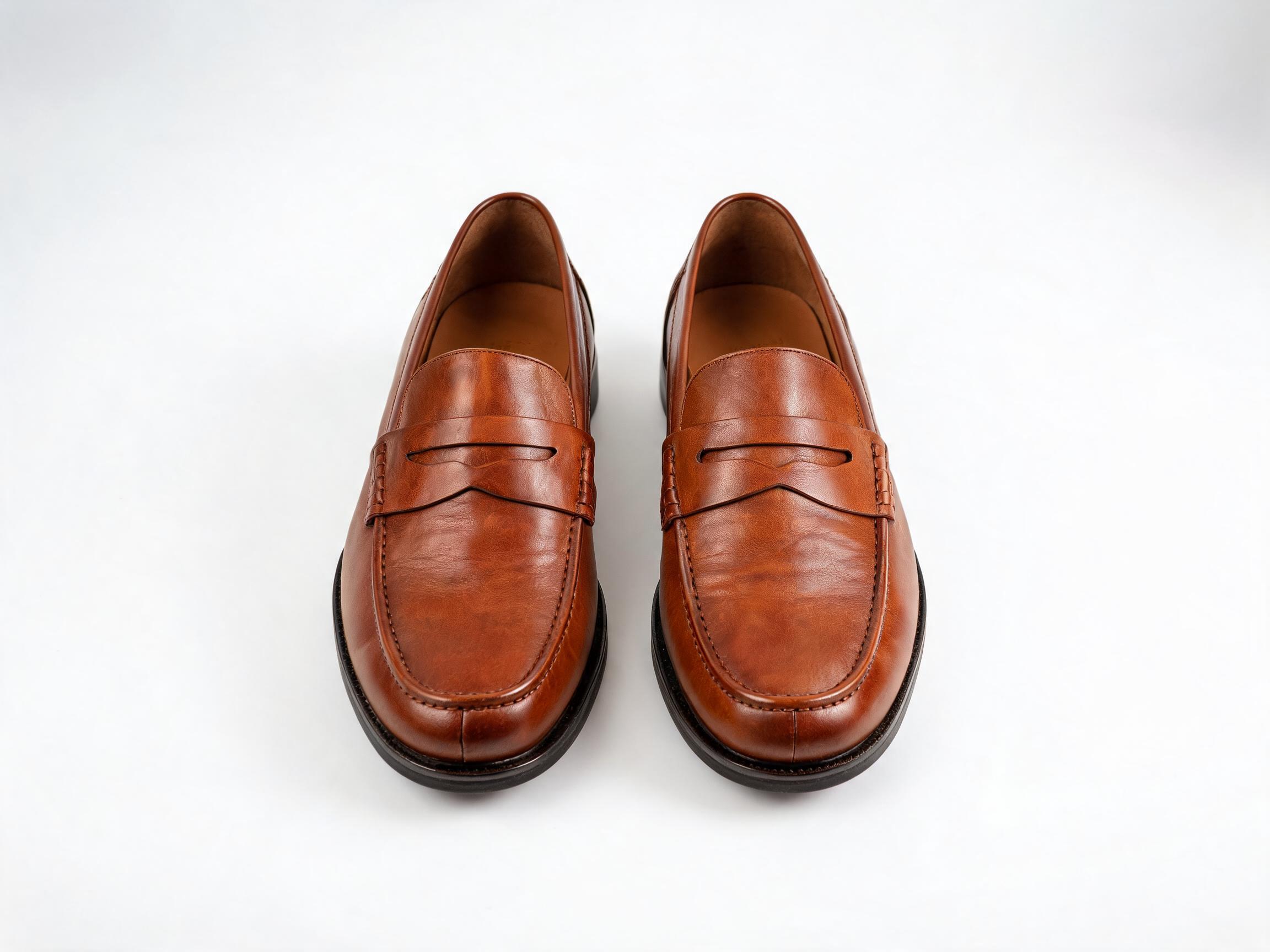 Cognac Penny Loafer Shoes loafer