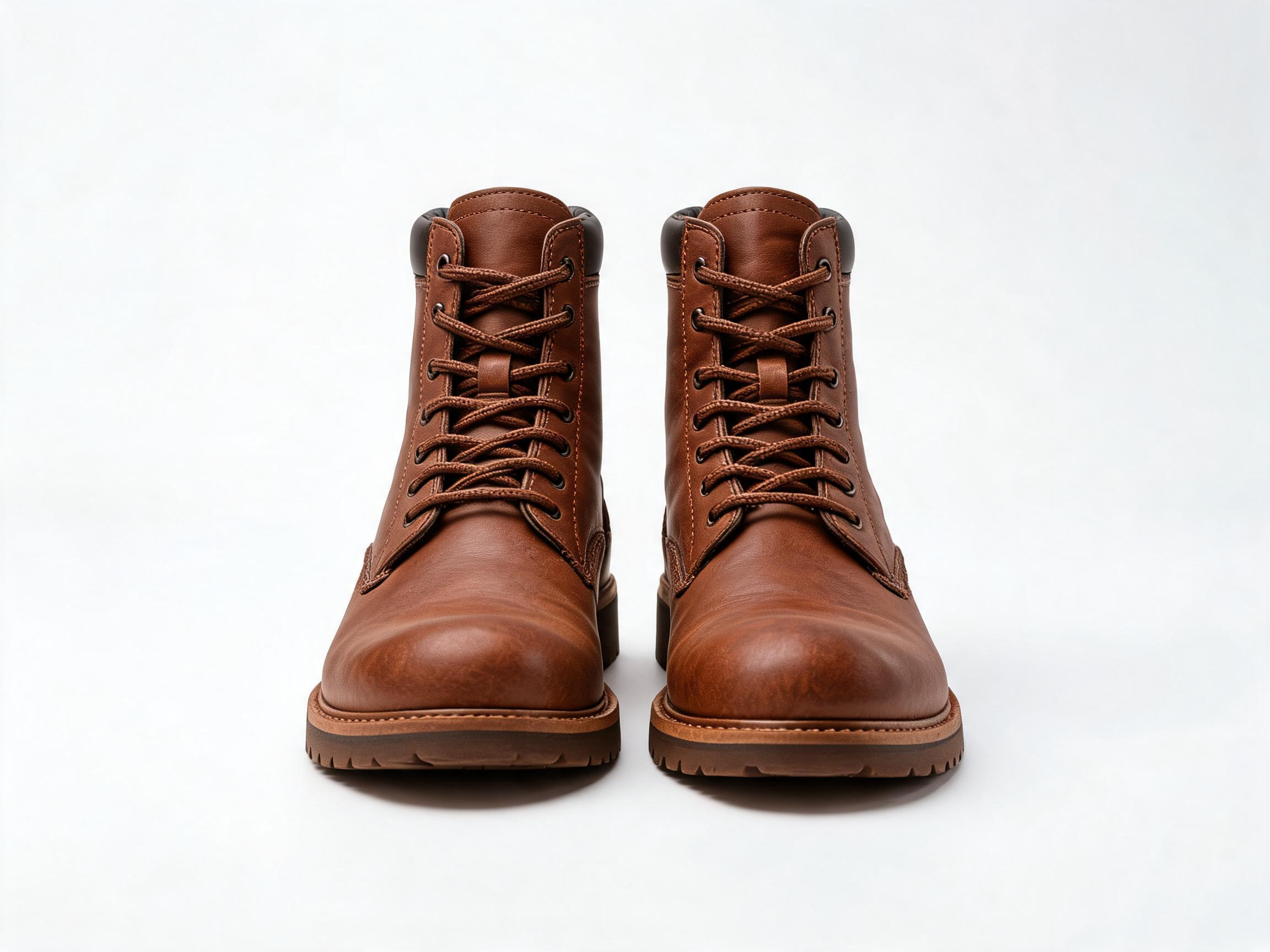 Brown Leather Work Boots boots
