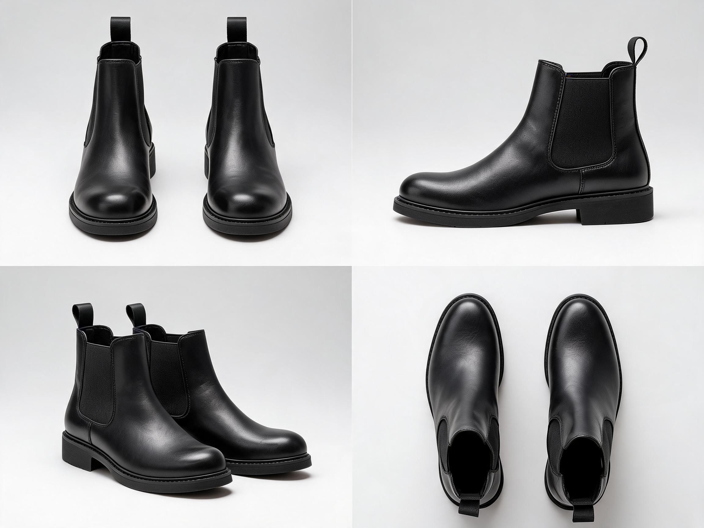 Black Chelsea Boot Shoes men