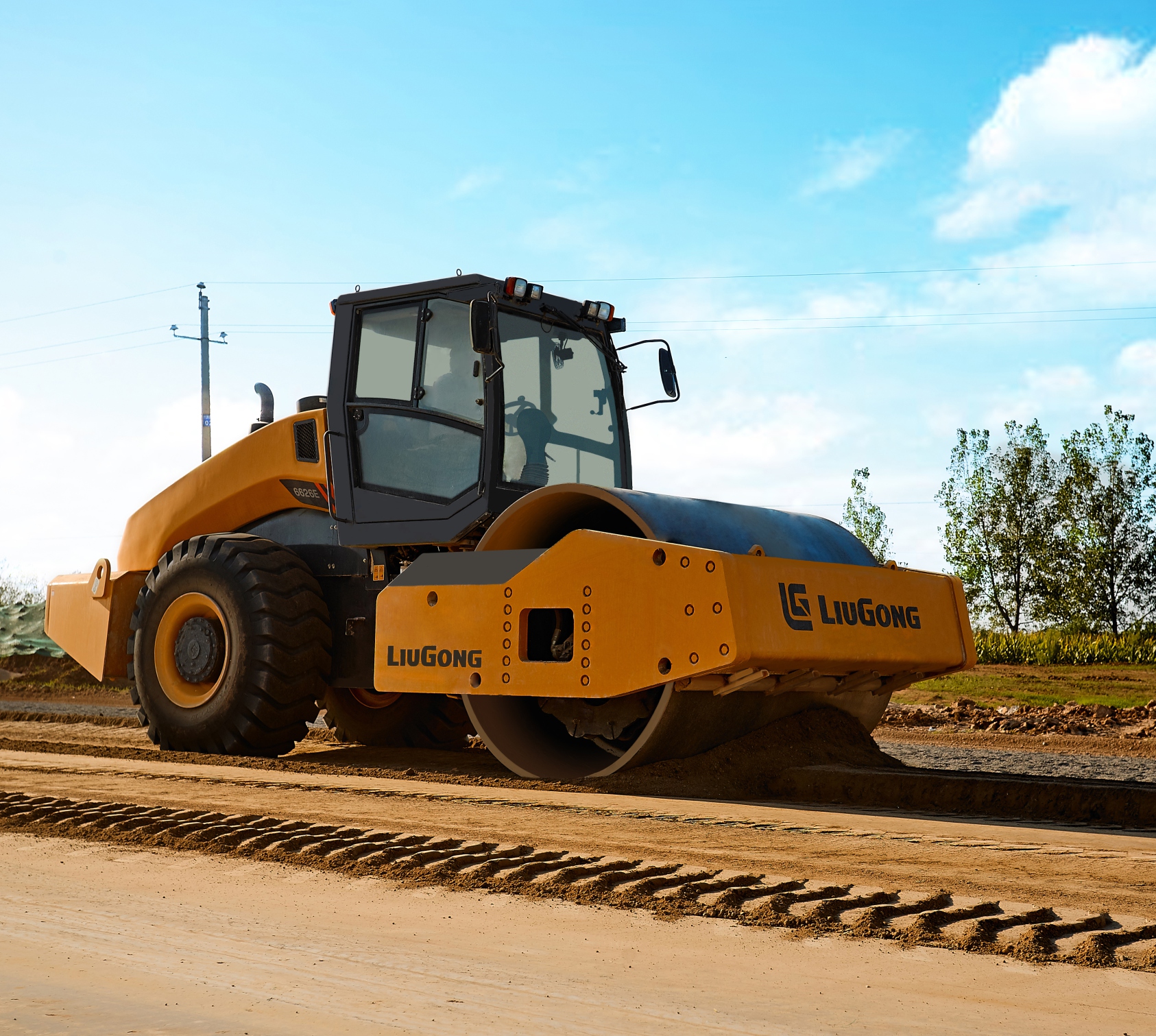 CLG6630E Single Drum Vibratory Roller Roller